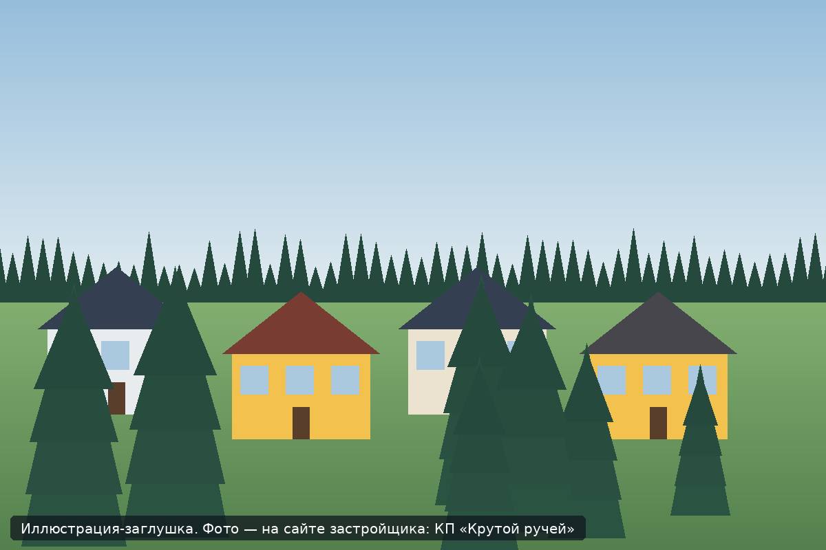 Иллюстрация-заглушка; фото посёлка — на сайте застройщика