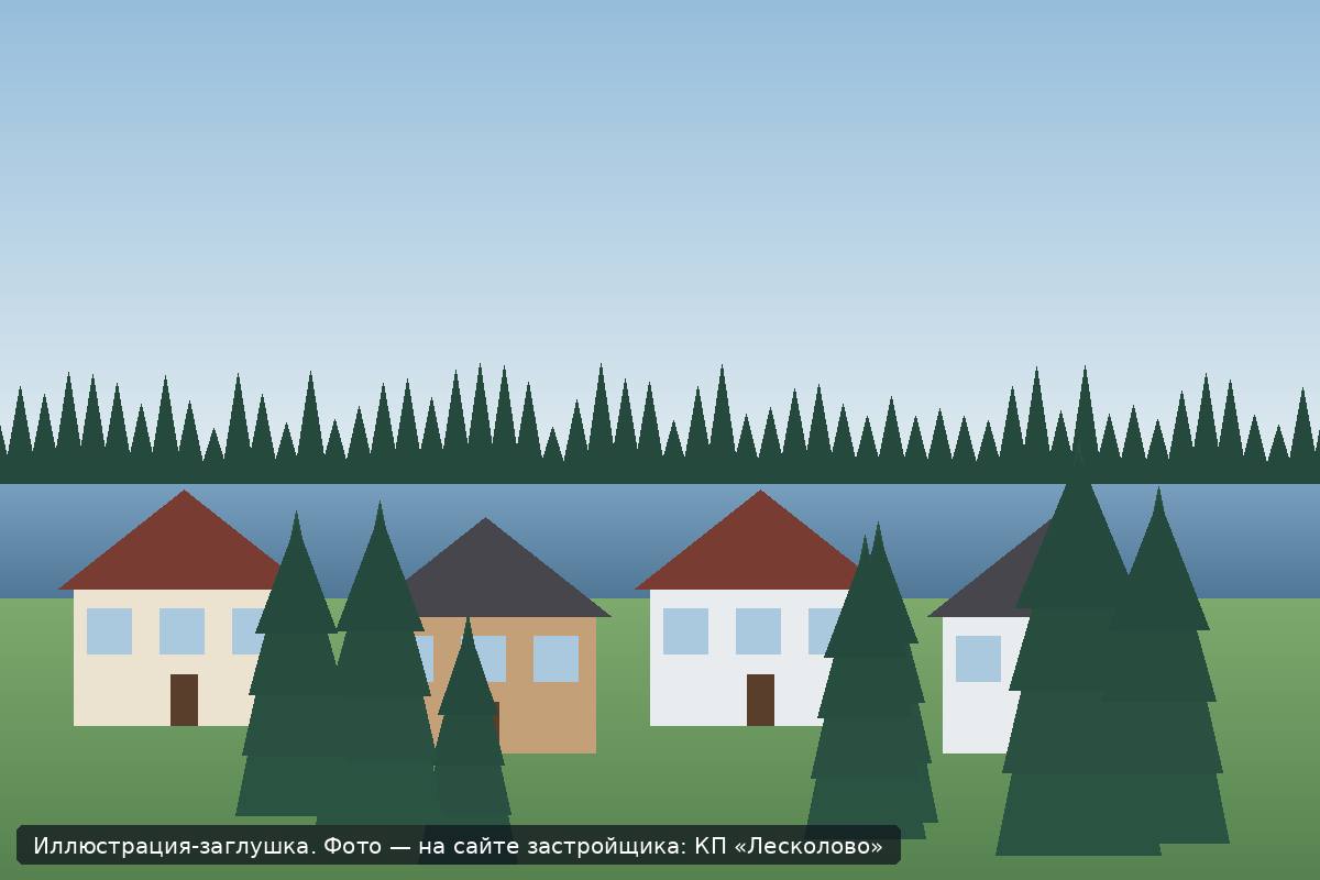 Иллюстрация-заглушка; фото посёлка — на сайте застройщика
