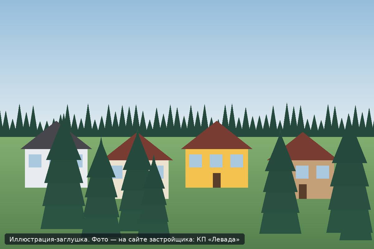 Иллюстрация-заглушка; фото посёлка — на сайте застройщика