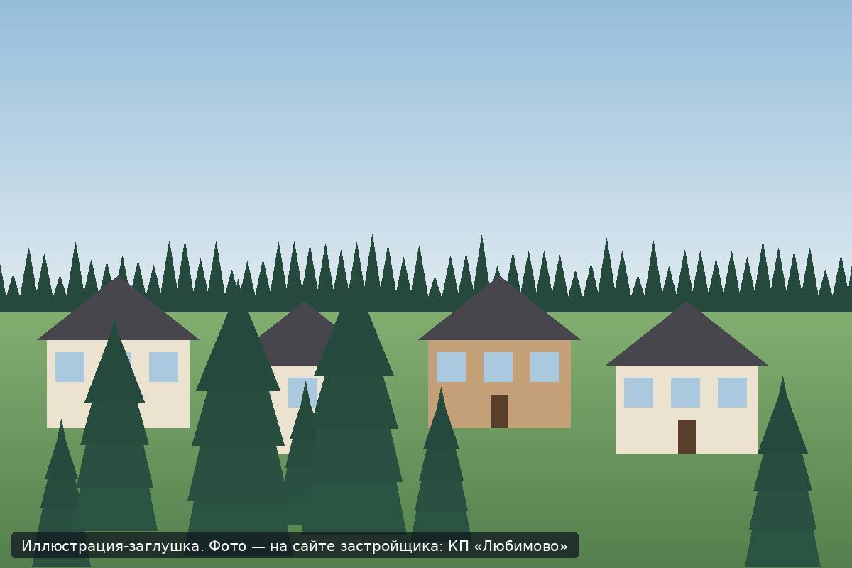 Иллюстрация-заглушка; фото посёлка — на сайте застройщика