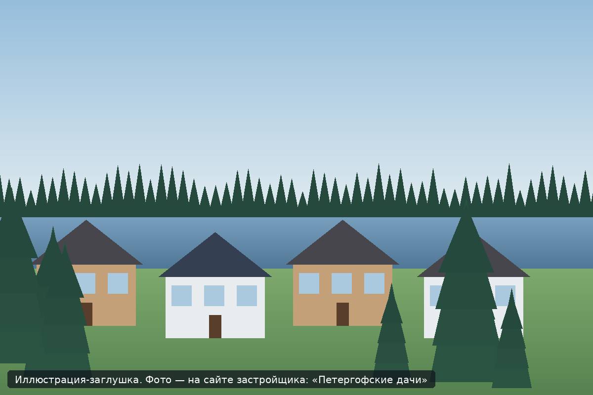 Иллюстрация-заглушка; фото посёлка — на сайте застройщика
